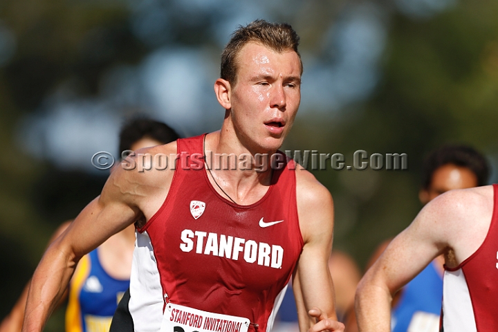 2014StanfordCollMen-97.JPG - College race at the 2014 Stanford Cross Country Invitational, September 27, Stanford Golf Course, Stanford, California.